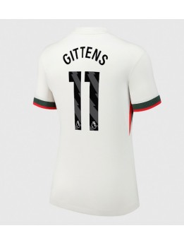 Billige Chelsea Jamie Gittens #11 Bortedrakt Dame 2025-26 Kortermet
